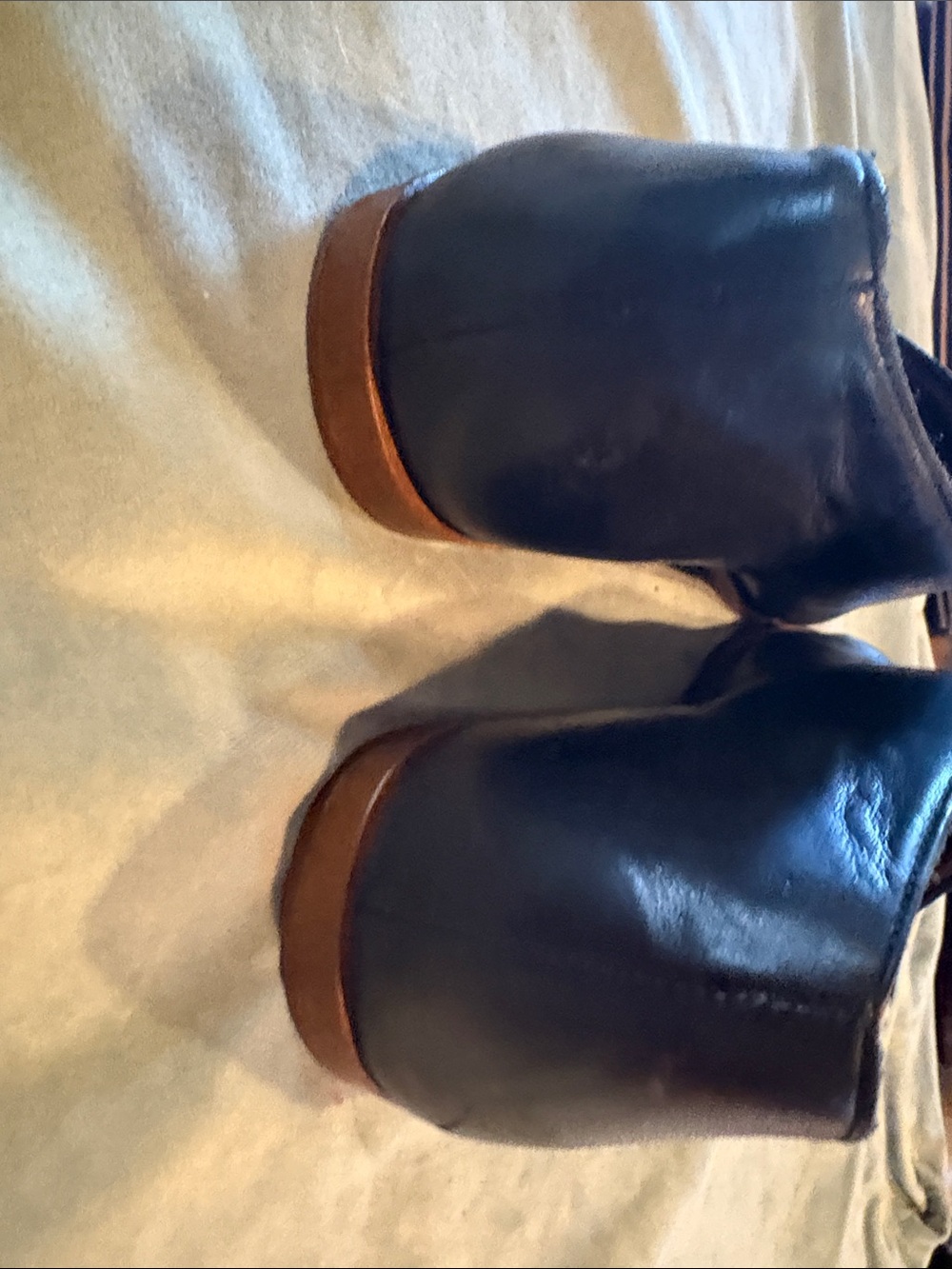 1. State Black Leather Open-Toe Mules - Picture 5 of 6